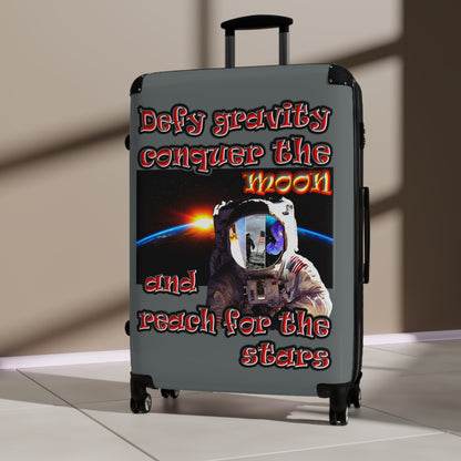 defy conquer reach - Suitcase (dark grey)