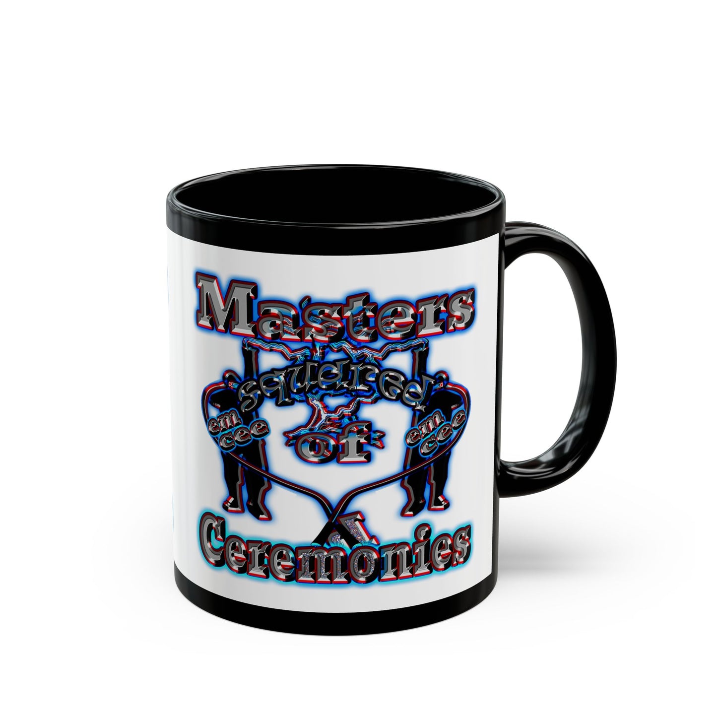 em cee squared - Black Mug (white)
