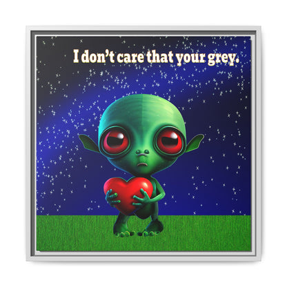 I don't care that your grey - framed canvas art ('snoops' background)