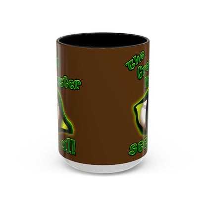 green monster - Accent Mug (brown)