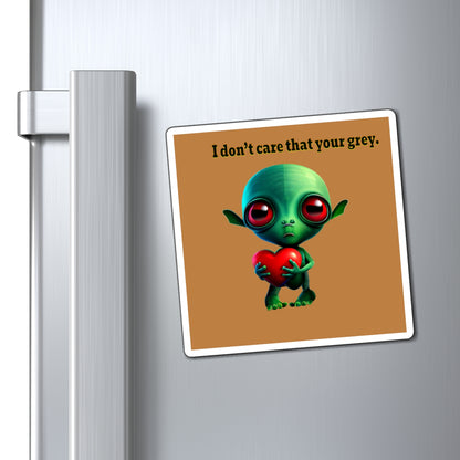I don't care that your grey - Magnets - (light brown)