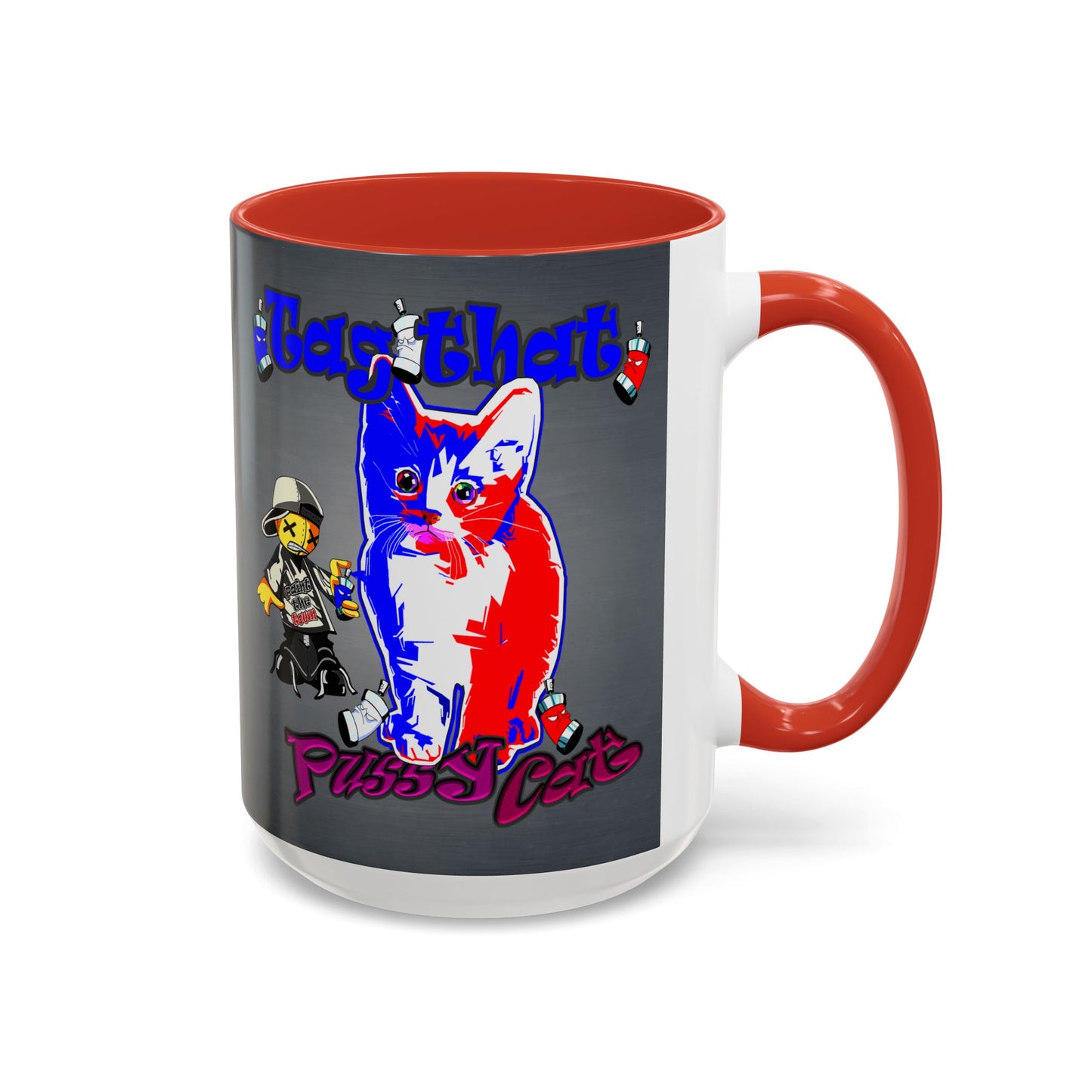 tag that - Accent Mug (grey-light grey)