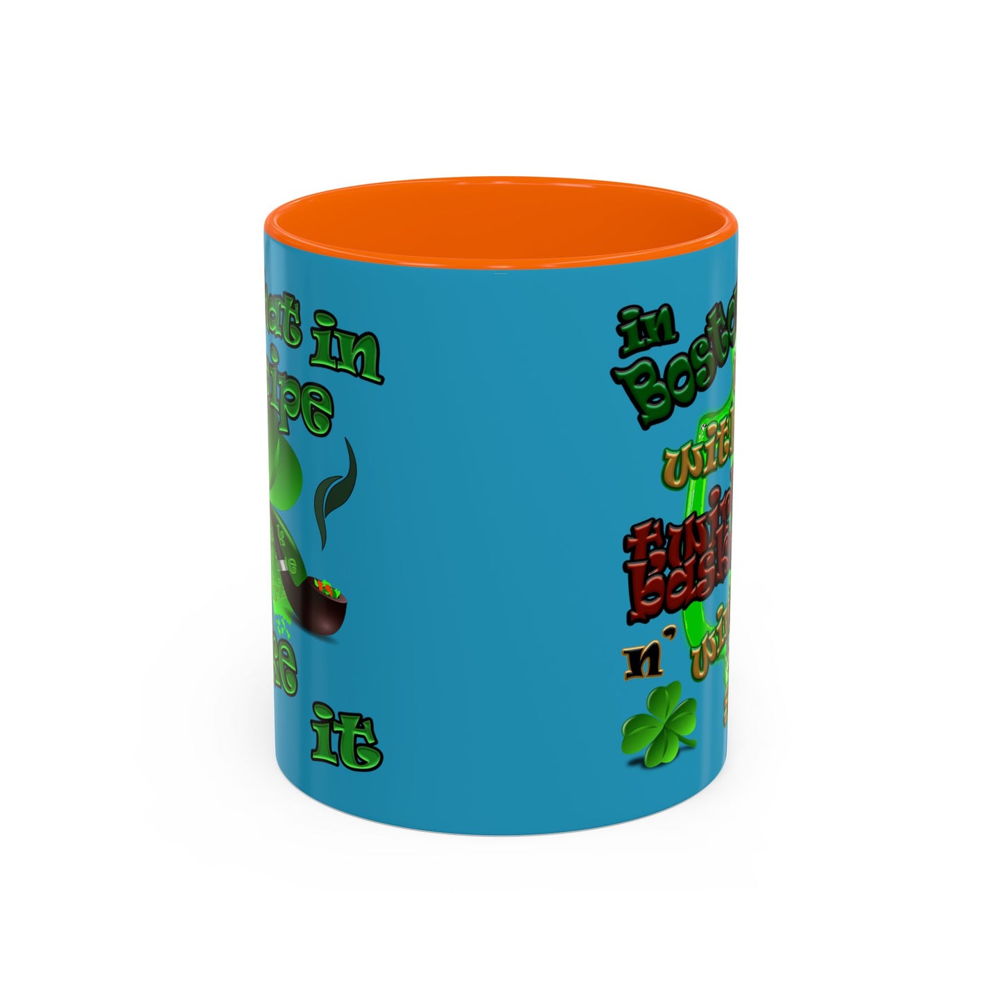 celtics logo - Accent Mug (turquoise)