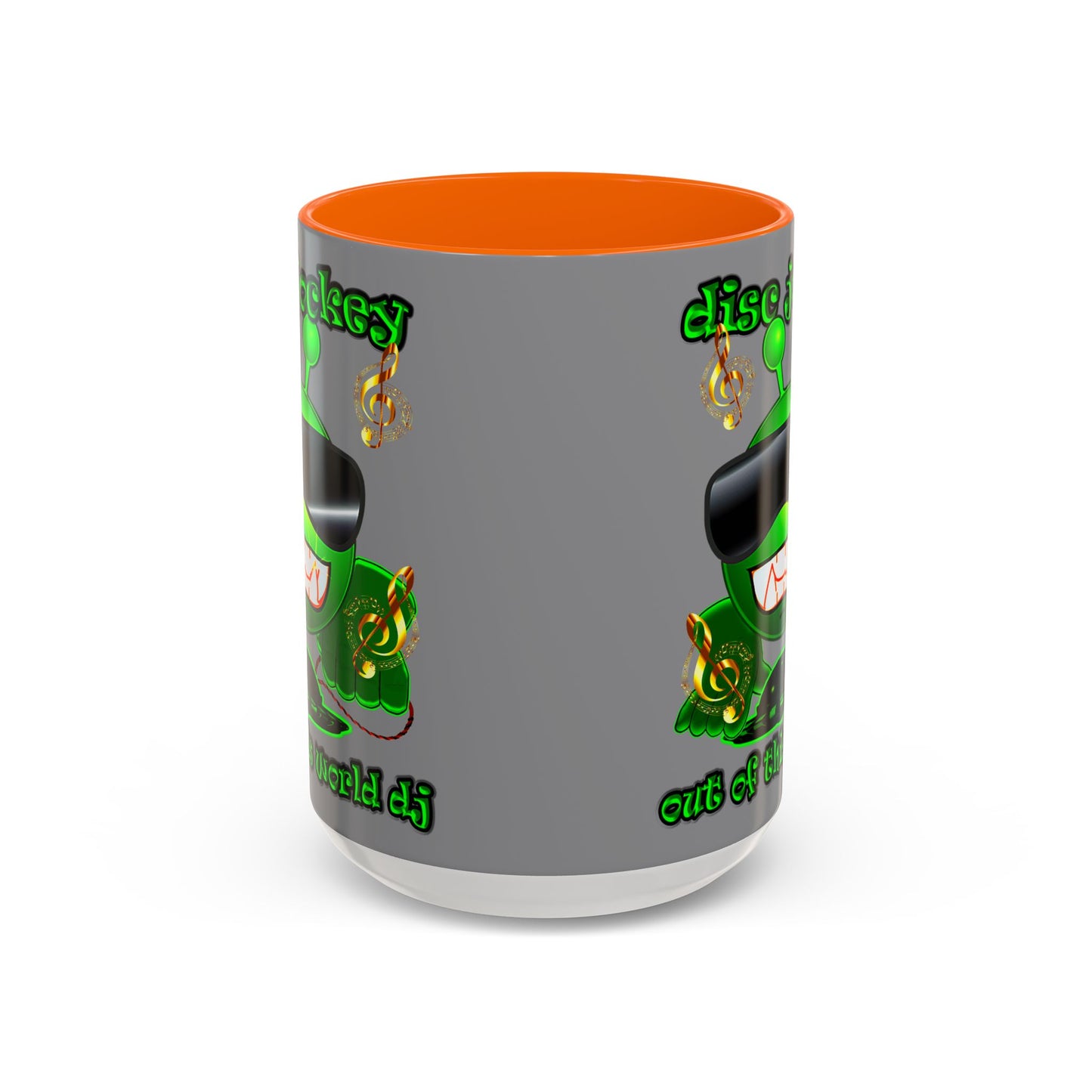 disc jockey - Accent Mug (grey)