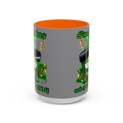 disc jockey - Accent Mug (grey)