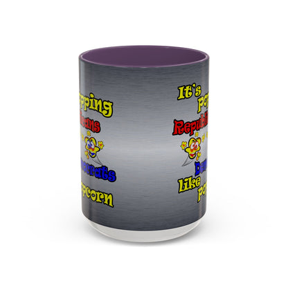 popping like popcorn - Accent Mug (brushed nickel)