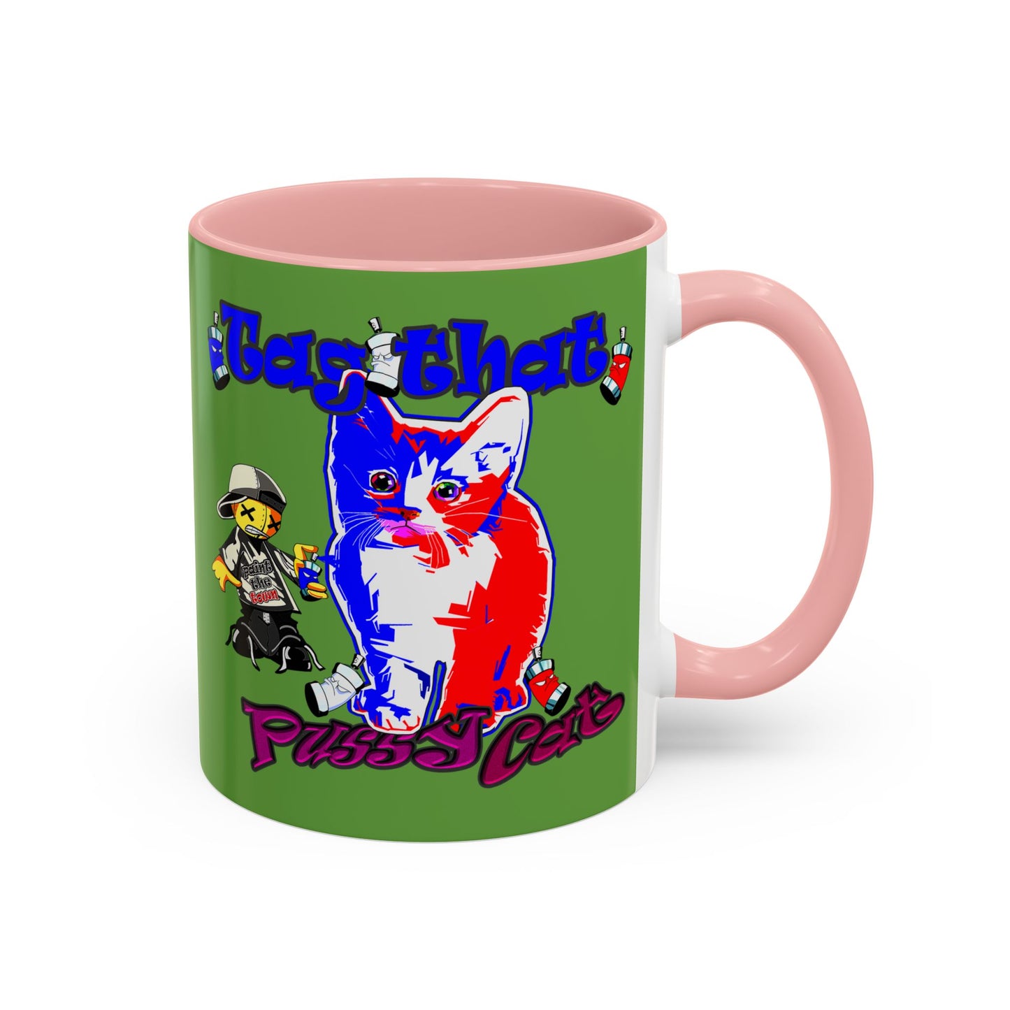 tag that - Accent Mug (green)