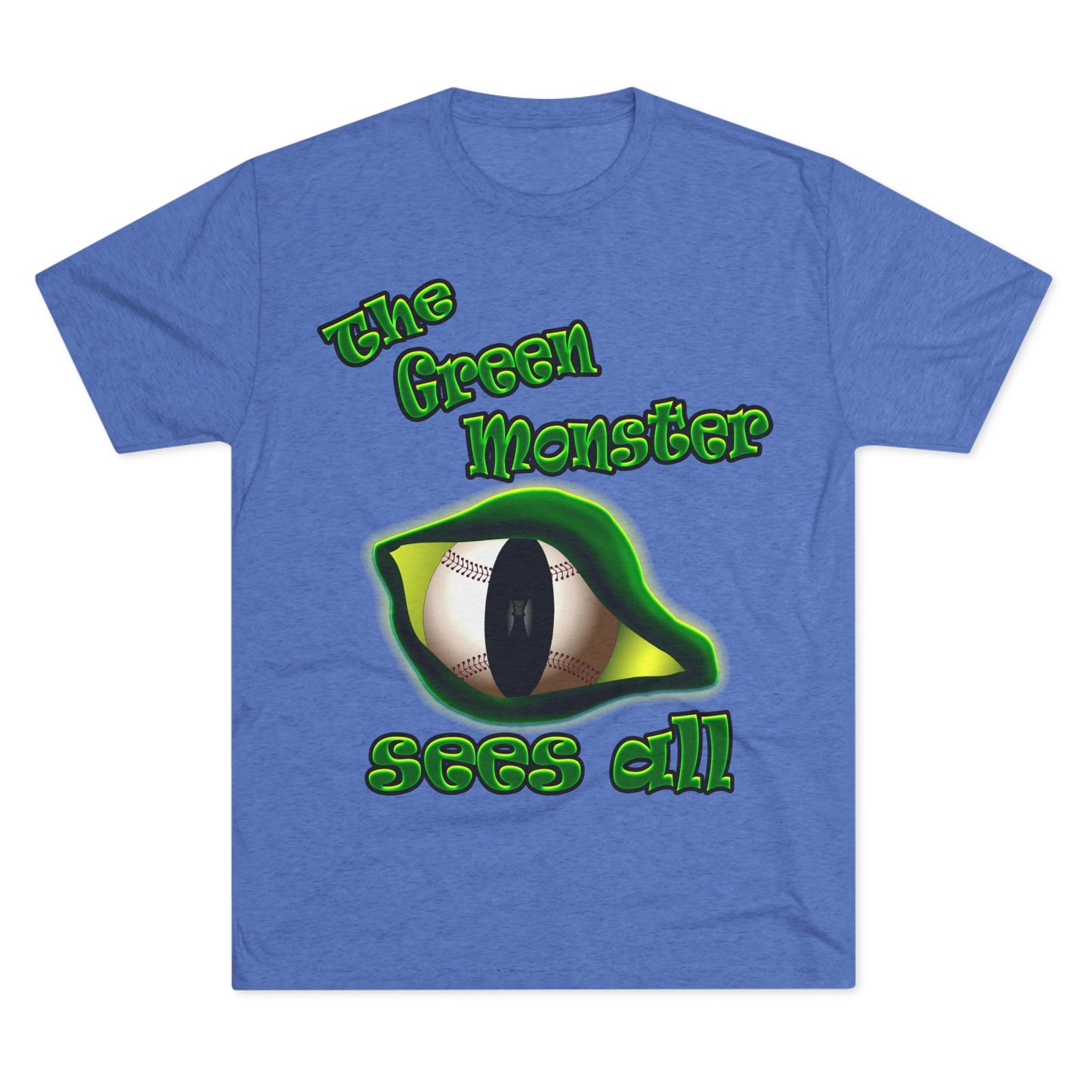 green monster - Unisex Tri-Blend Crew Tee