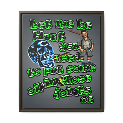 og - framed canvas art (grey-light grey)