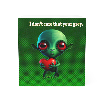 I don't care that your grey - note cube (logo green)
