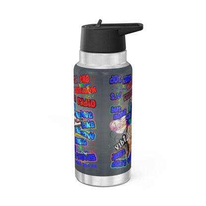 drop the beat - Gator Tumbler, 32oz  (grey-light grey)