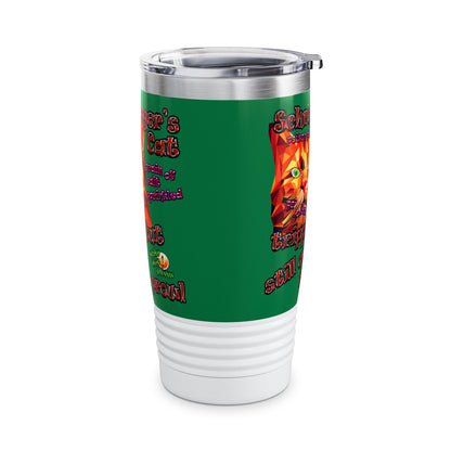 schrodinger's cat - Ringneck Tumbler, 20oz (dark green)