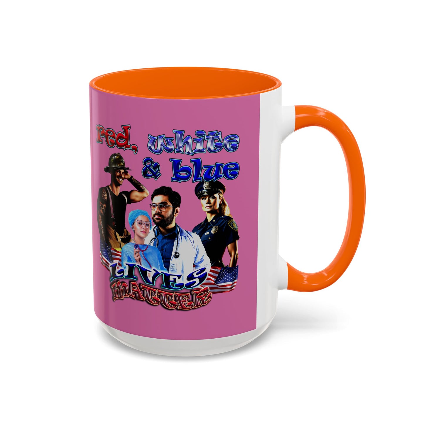 rw&b lives matter - Accent Mug (light pink)