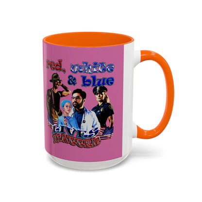 rw&b lives matter - Accent Mug (light pink)
