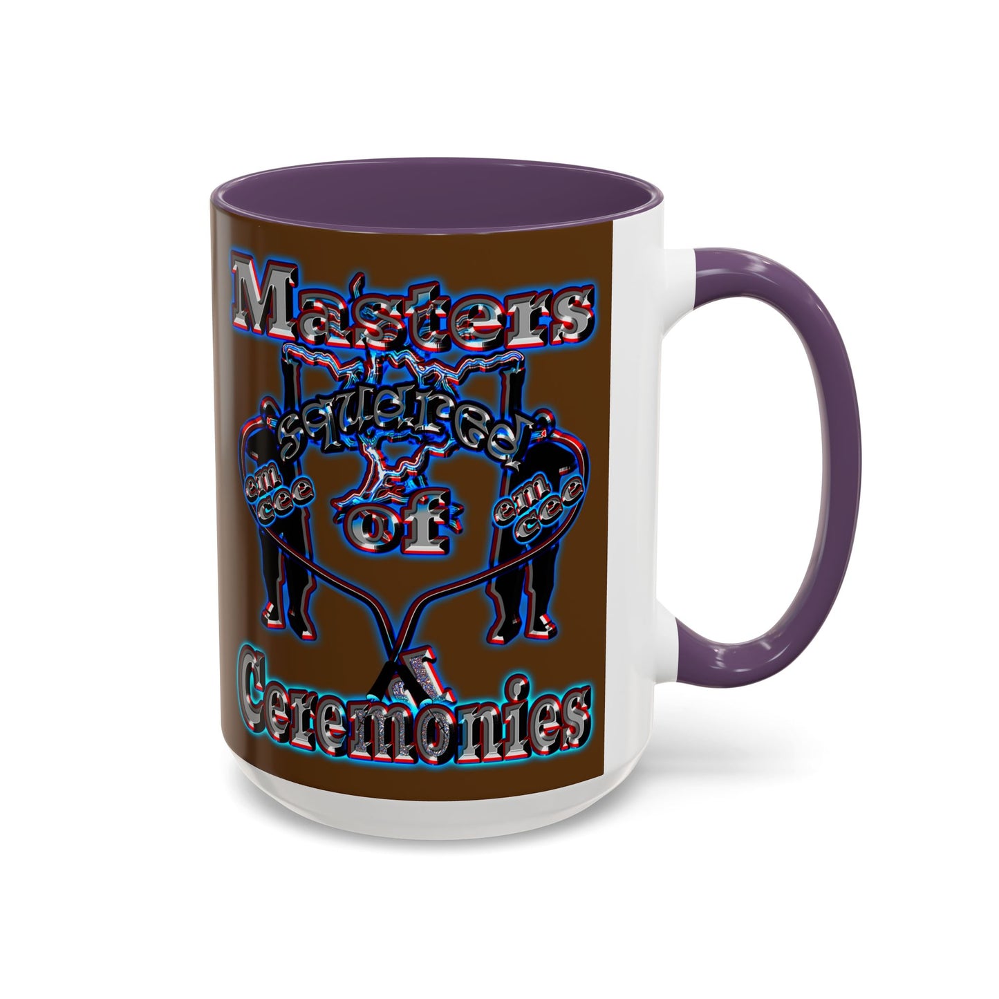em cee squared - Accent Mug (brown)