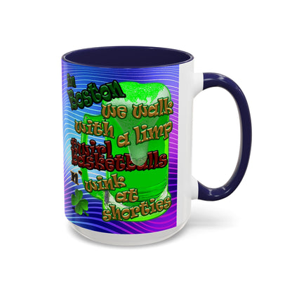 celtics logo - Accent Mug (purple wave)