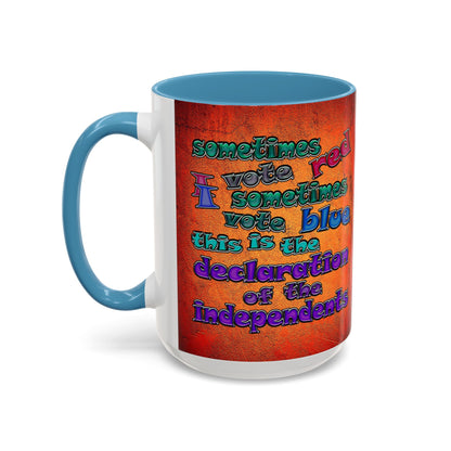 declaration of the independents - Accent Mug (burnt orange)
