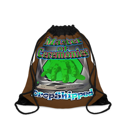 logo - Drawstring Bag (brown)