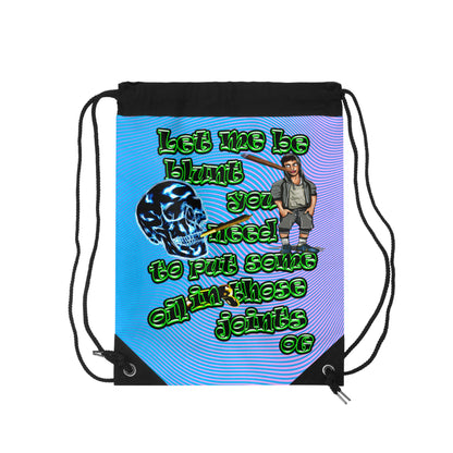 og - Drawstring Bag (light blue-purple wave)