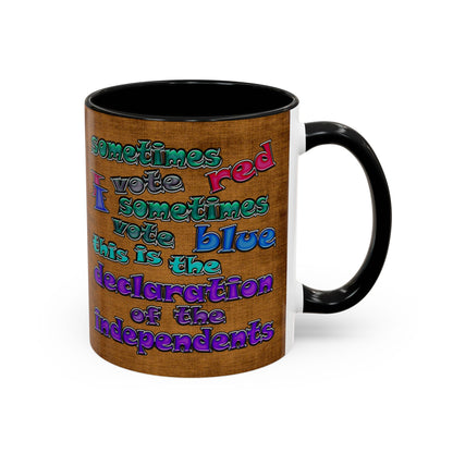 declaration of the independents - Accent Mug (brown papyrus)