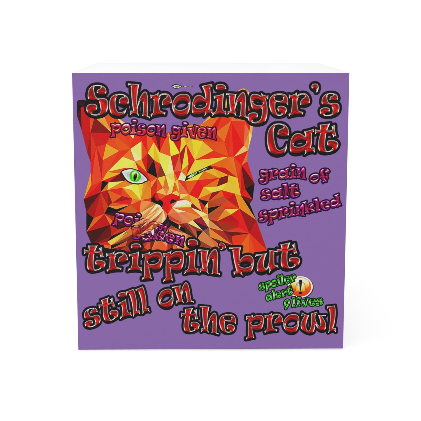 schrodinger's cat - note cube (light purple)