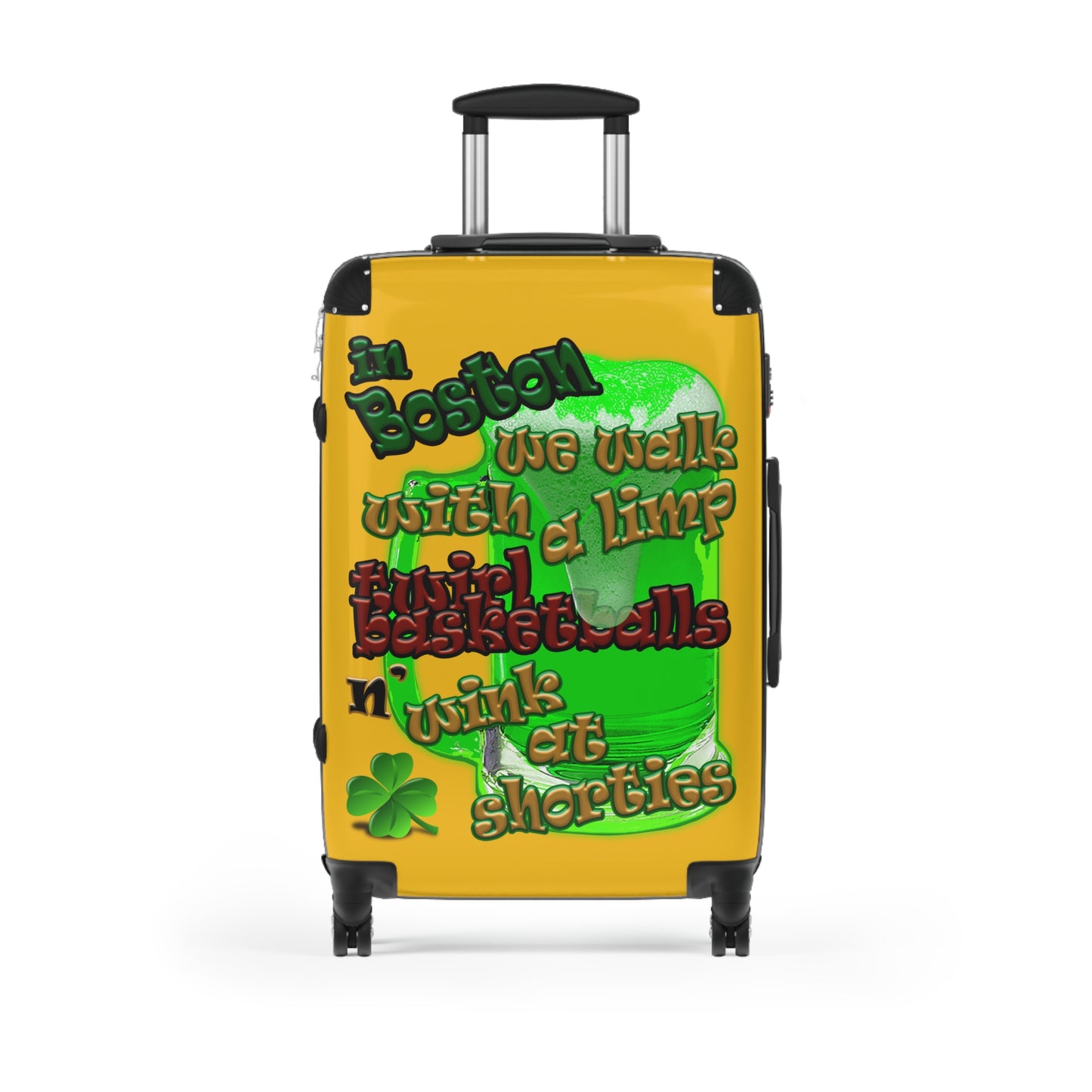 celtics logo - Suitcase (yellow)