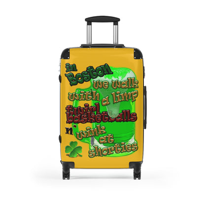 celtics logo - Suitcase (yellow)