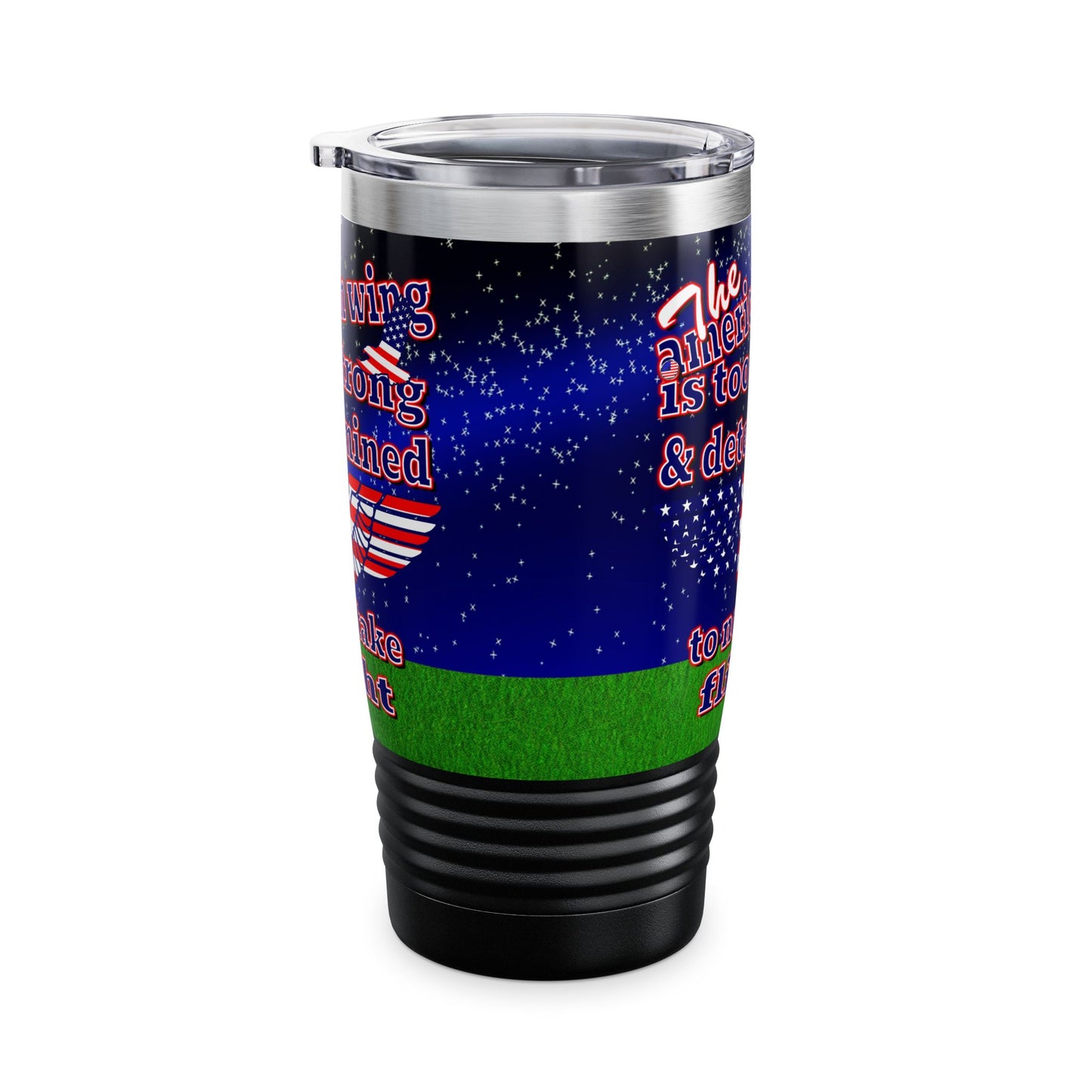 american wing - Ringneck Tumbler, 20oz ('snoops' background)
