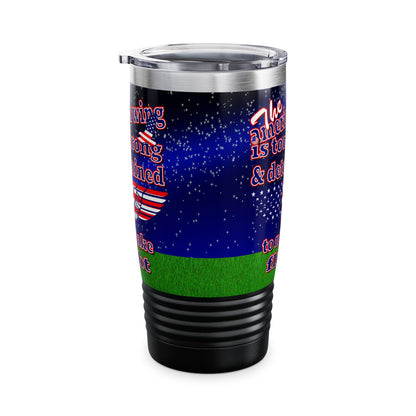 american wing - Ringneck Tumbler, 20oz ('snoops' background)