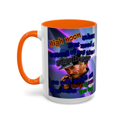 high noon - Accent Mug (grey-pink wave)