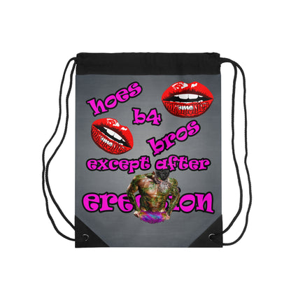 hoes b4 bros - Drawstring Bag (grey-light grey)