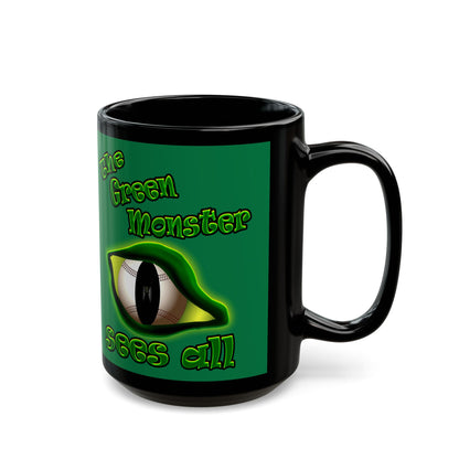 green monster - Black Mug (dark green)