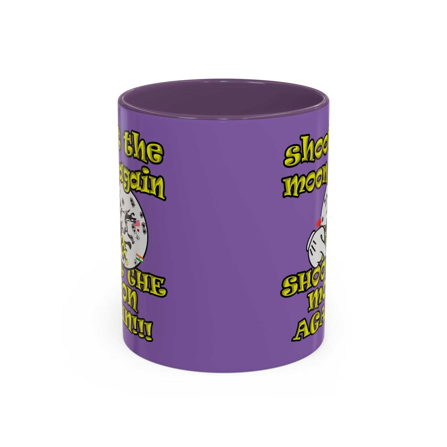 shoot the moon again - Accent Mug (light purple)
