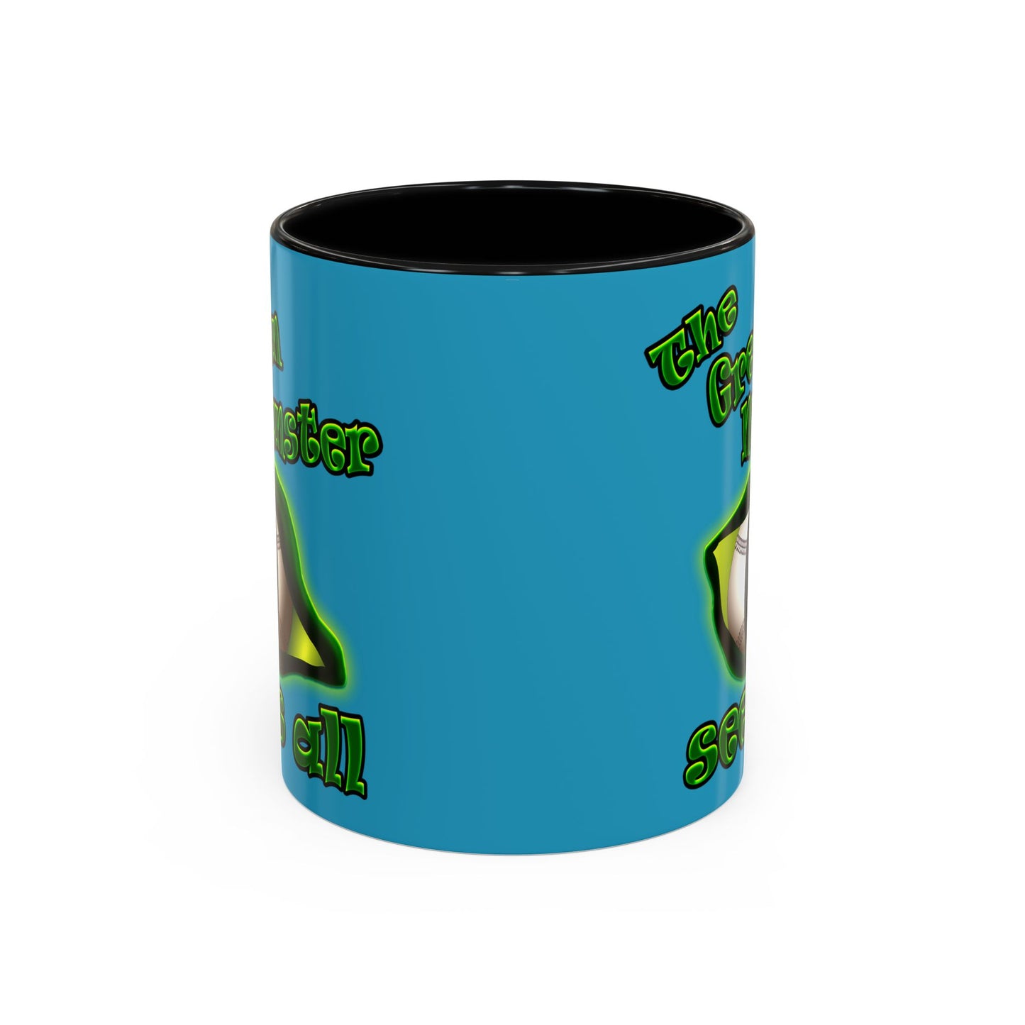 green monster - Accent Mug (turquoise)