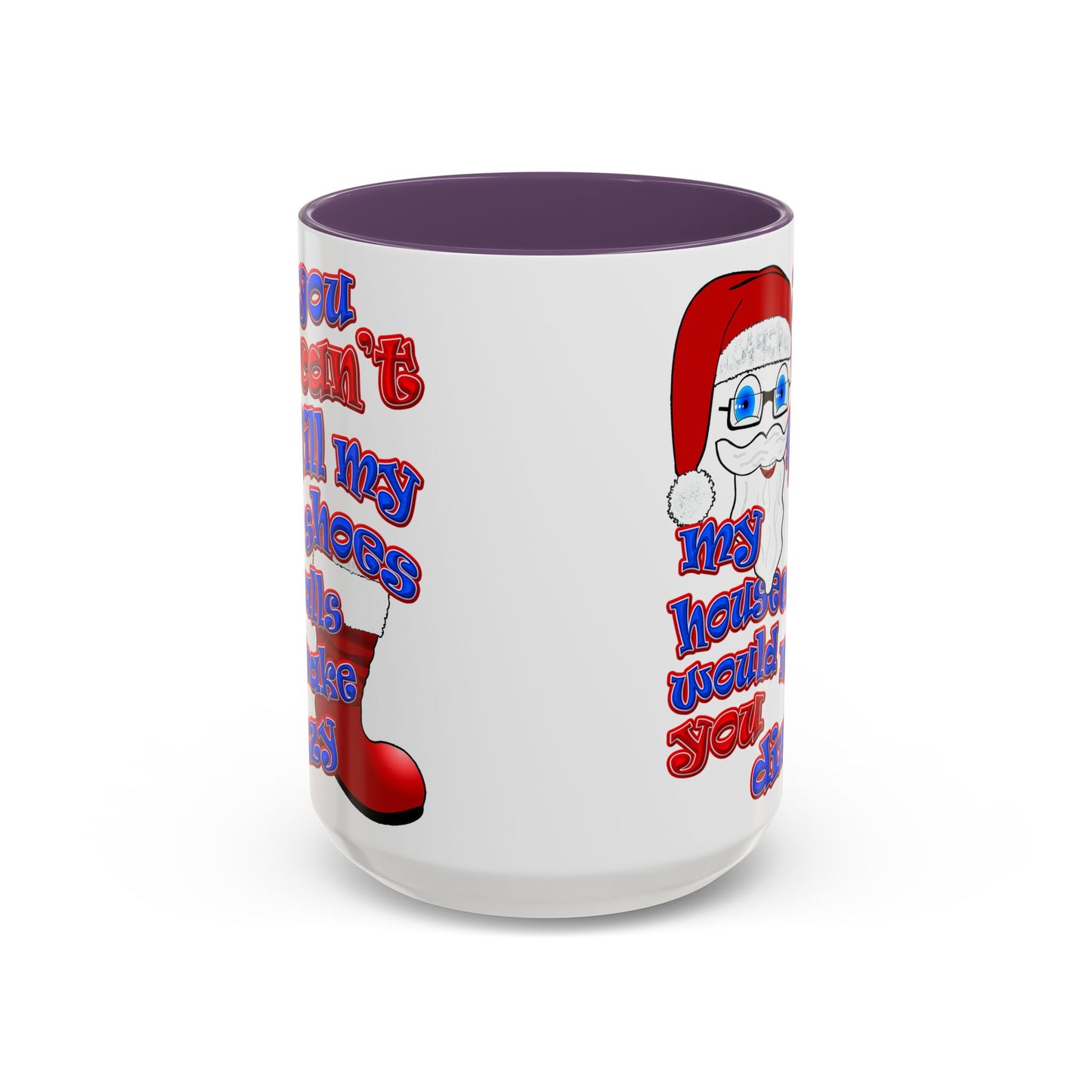 santa's shoes - Accent Mug (white)