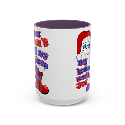 santa's shoes - Accent Mug (white)