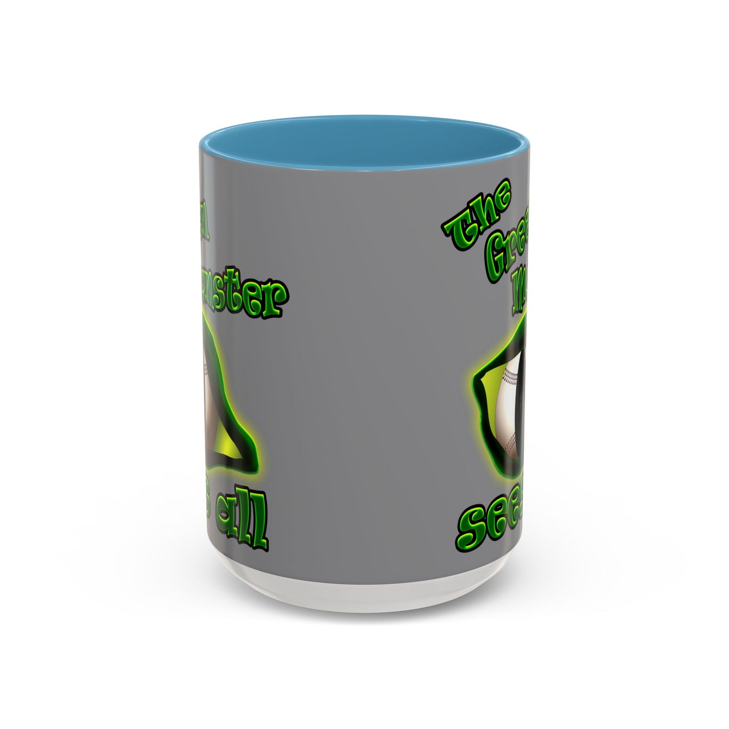 green monster - Accent Mug (grey)