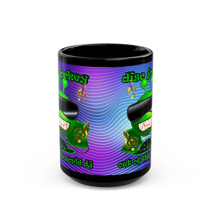 disc jockey - Black Mug (purple wave)