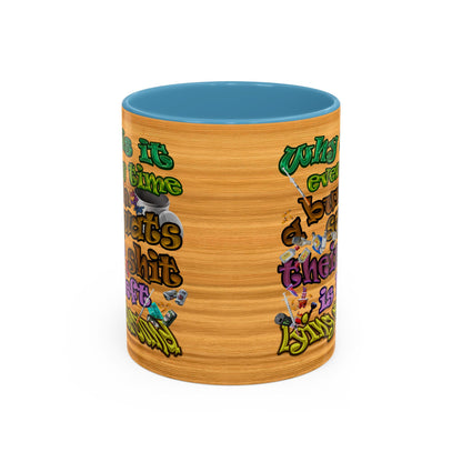 the bum's shit - Accent Mug (butterscotch wood finish)