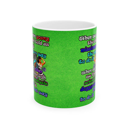 doggystyle - White Mug (green turf)