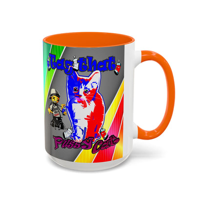 tag that - Accent Mug (rainbow split)