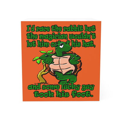 turtle race - note cube (orange)