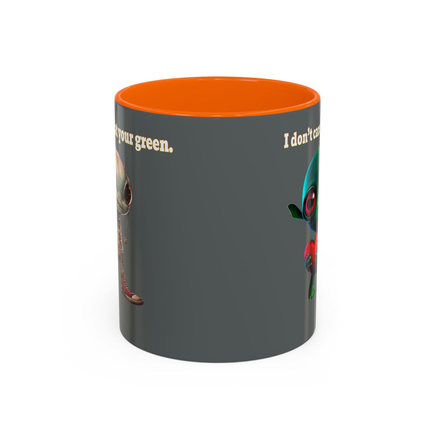I don't care that your grey - Accent Mug (dark grey)