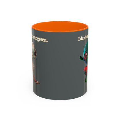 I don't care that your grey - Accent Mug (dark grey)