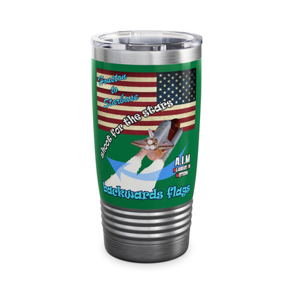 shoot for the stars - Ringneck Tumbler, 20oz (dark green)