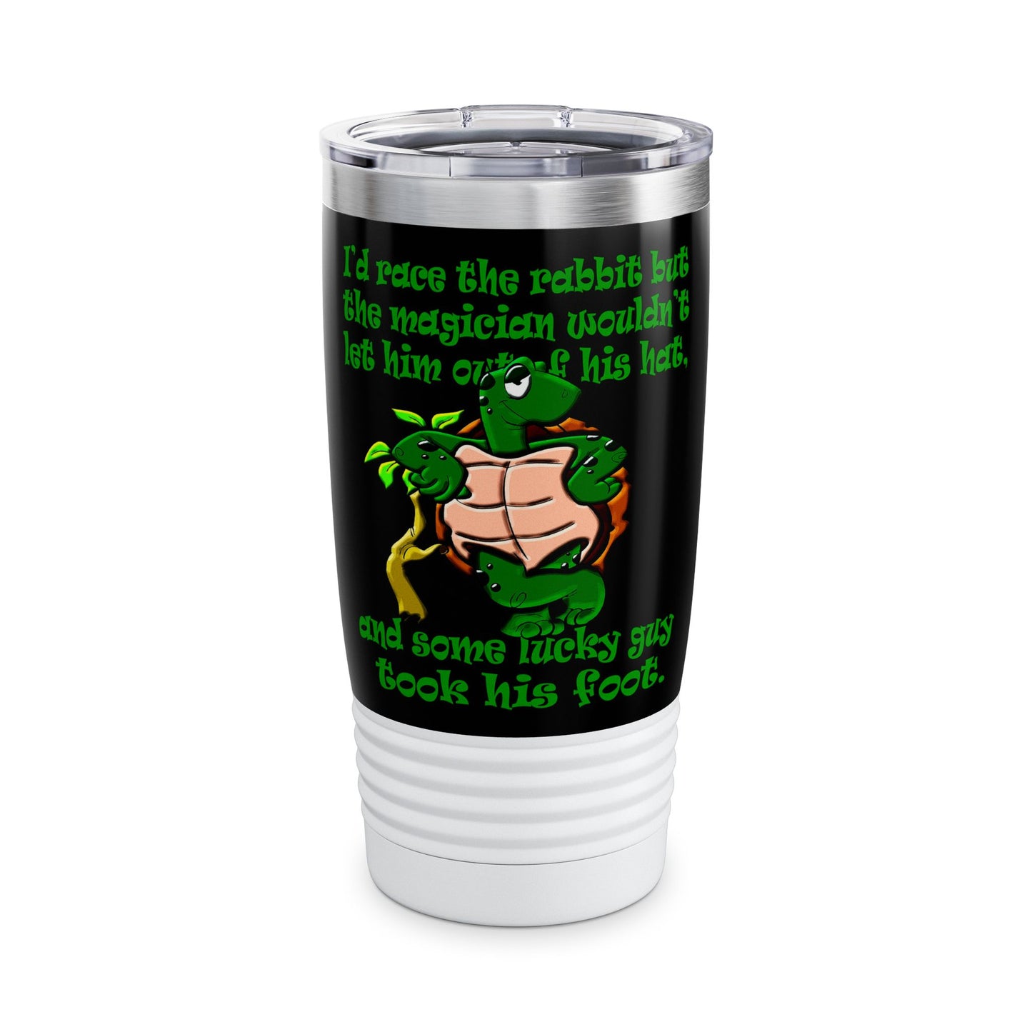 turtle race - Ringneck Tumbler, 20oz (black)