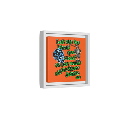 og - framed canvas art (orange)