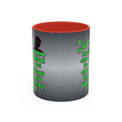 noticed you noticing - Accent Mug (brushed nickel)