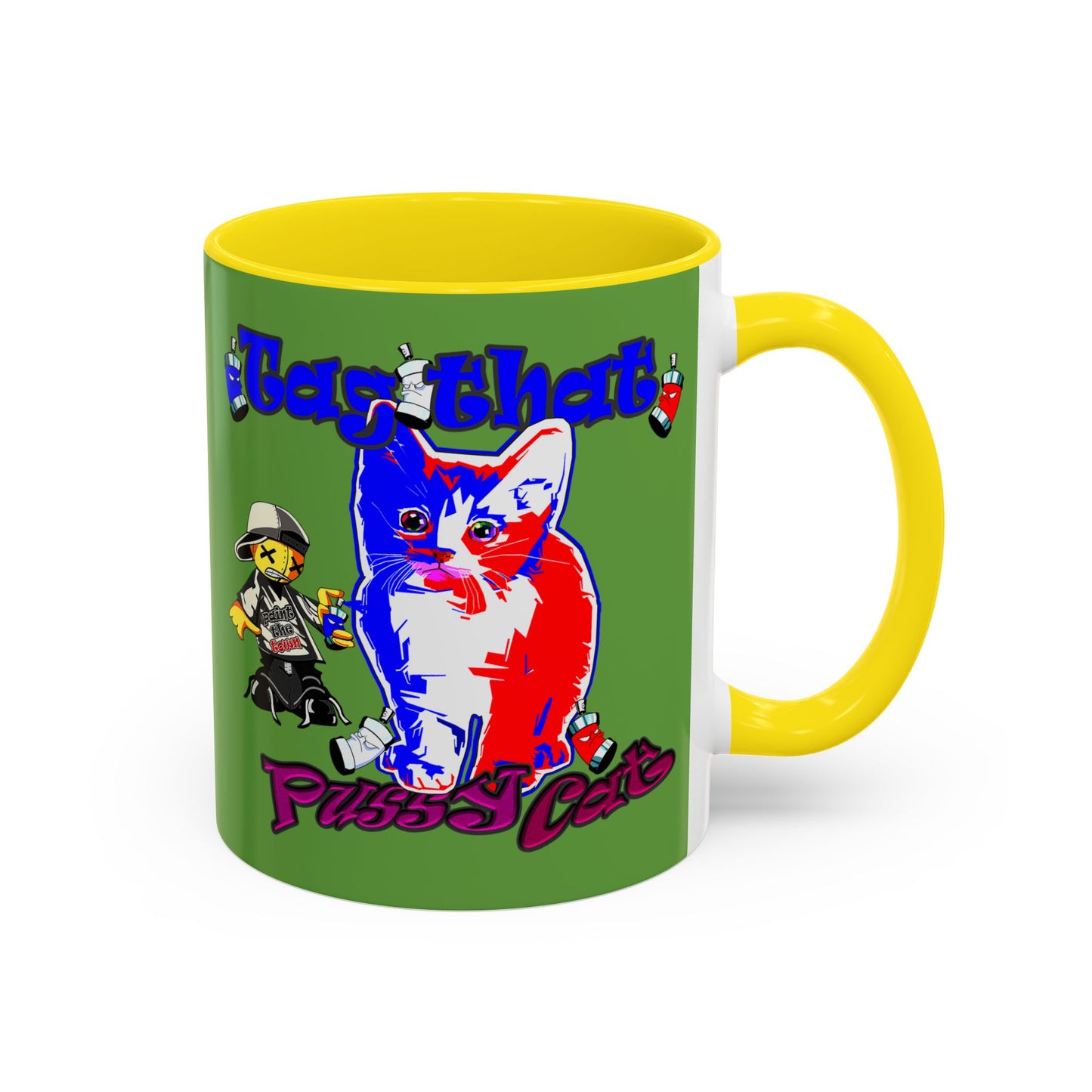 tag that - Accent Mug (green)