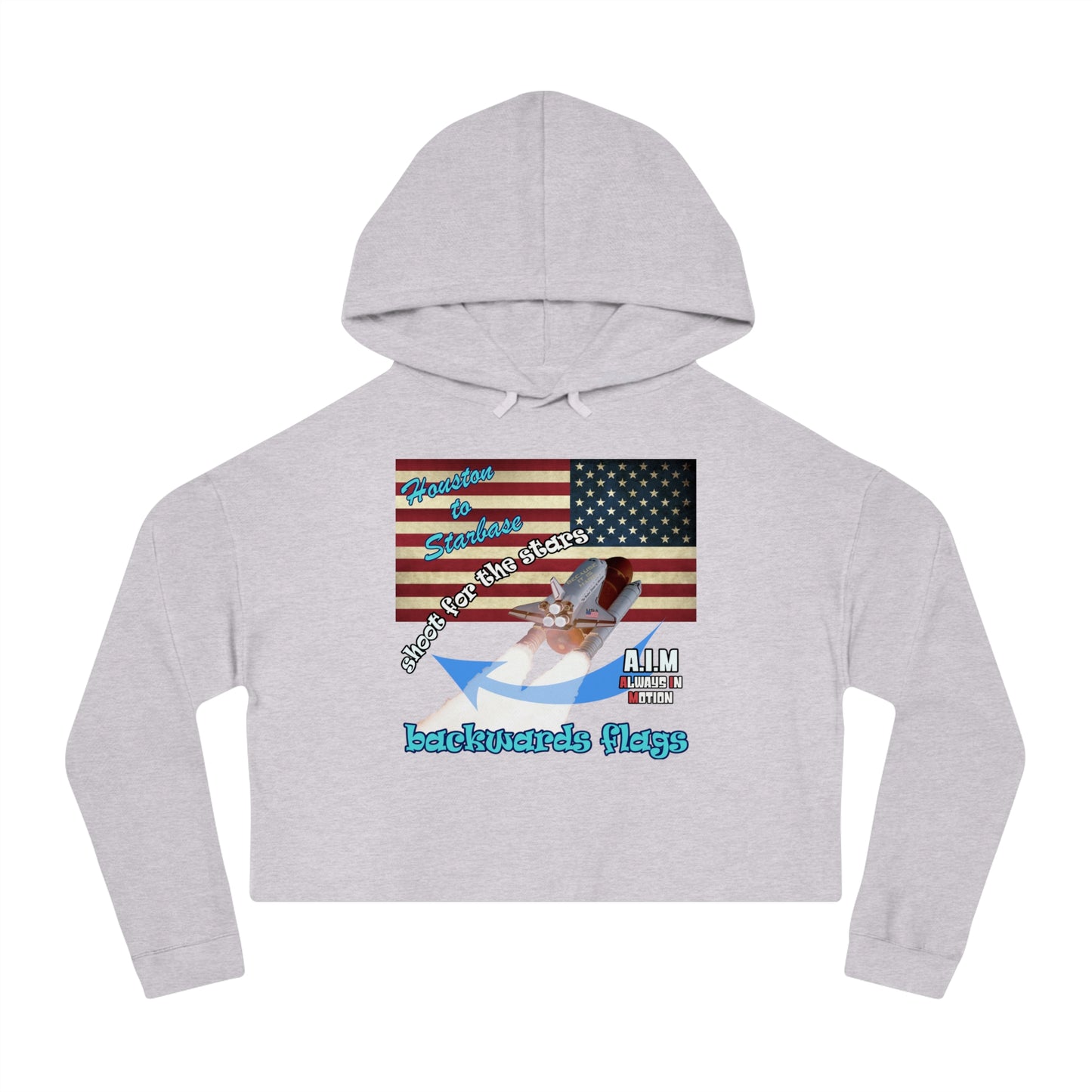 shoot for the stars - Women’s Cropped Hooded Sweatshirt